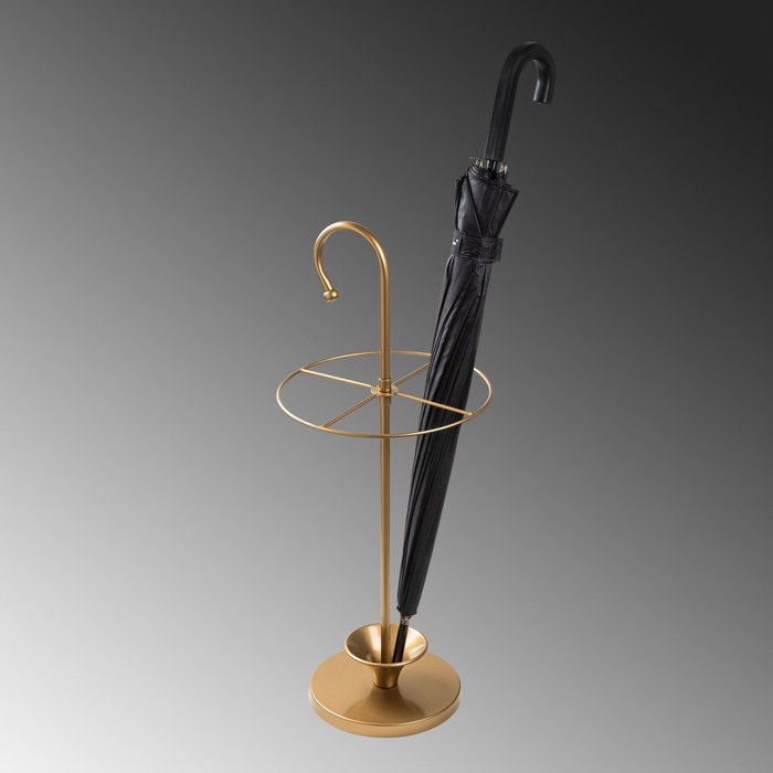 Aberto Design Paragüero de Metal Dorado